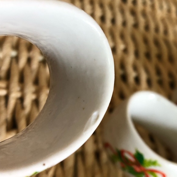 70's Christmas Napkin Rings - Christmas Dining - Poinsettia Christmas - Picture 11 of 11